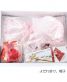 お宮参りの女の子用初着・産着 |白×ピンク地に桜と兎に松No.31